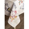 Maison d'Hermine Equinoxe, Beige 100% Cotton Tablecloth for the Kitchen,