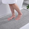 Homaxy Chenille Bathroom Rug, Non-Slip Bath Mat, Washable Bath Mat,
