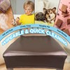 KIDOACOW Soft Leather Chair Seat Covers Dining Chairs Set of