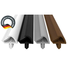 Dikara Door Seal White 10m - 3mm Groove Width / 7mm Groove Depth / 12mm Fold - Anti-Stretch TPE Door Strip Seal