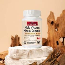 Natureholic Multivitamin & Mineral Complex 1 bottle (180 tablets), 6-month supply / 네이처홀릭 멀티비타민 미네랄 컴플렉스 1병 180정 6개월분