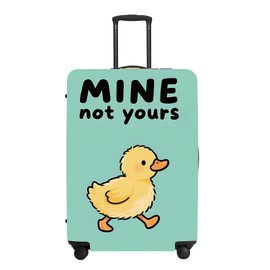 THISFIND Cute Mine NOT YOURS Luggage Cover Set, Cartoon Duck Print Waterproof Suitcase Protector, Travel Accessories ch