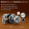 Copper Creek CKDB141SS Colonial Door Knob Keyed Alike with Deadbolt