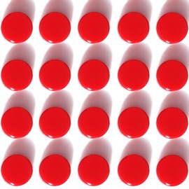 ZDZBLX Fridge Magnets, 20 Pack Magnet Strong Magnets Refrigerator Magnets Small Magnets for Whiteboard, Heavy Duty Magnets Mini Magnets Cute Magnets Round Magnets for Fridge, Locker, Classroom (Red)