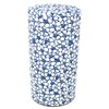 Kitsusako Kyoto-born Yuzen Paper Tea Canister, Cherry Blossom Pattern [Suppresses