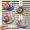 SUNREEK 4Pcs Metal Snail Wall Decor, Snail Outdoor Wall Art