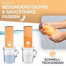 Wowtowelz Compact Microfibre Towel, Travel Towel, Sports / Fitness Towel, Beach / Bath Towel, Lightweight and Quick Drying (Orange, 145 x 70 cm)