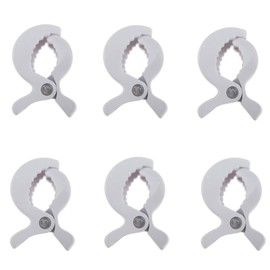CuiCanfla Mosquito Net Clips, Sun Shade to Canopy, 6 Pcs Stroller Pegs Clips, Universal Buggy Pram Pegs to Hooks Muslin and Toys,Pram Toy Holder, Car Seat Cover Clips,Nursing Cover Clip,Universal Fit