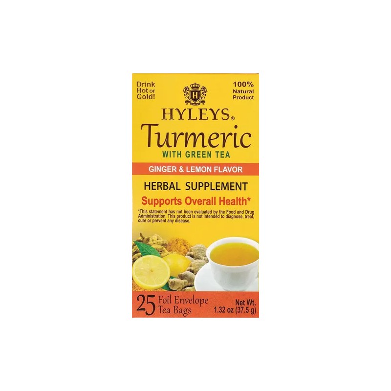 Hyleys Bienestar Cúrcuma Con Té Verde Y Jengibre Sabor A