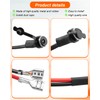 Power Plug Connector Input Cable Replacement Part with Dust Cap,