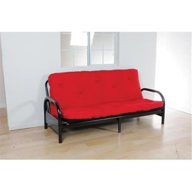 Acme Nabila Full Futon Mattress in Red & Black