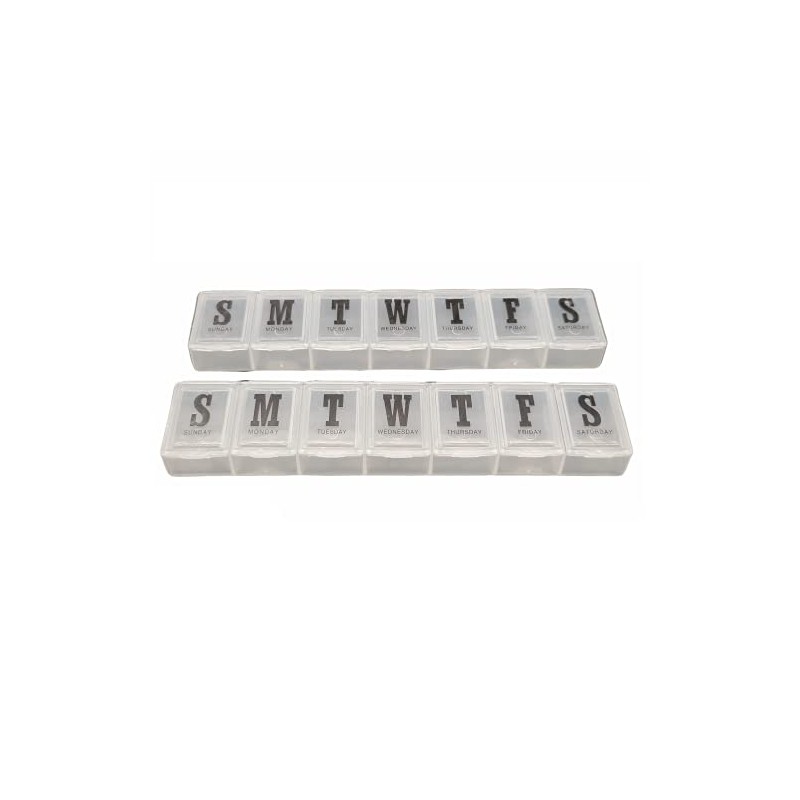 Handy Housewares 7 Day Pill Box 2 Pack Set -