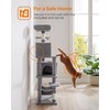 Feandrea Cat Tree, 61-Inch Cat Tower for Indoor Cats, Plush