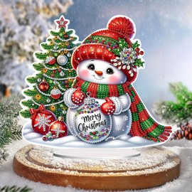 Diamond Painting Table Decoration Christmas Decoration, 5D Diamond Painting Christmas Table Decoration, Christmas Table Decoration, Christmas Decorations, Winter Christmas Party (yeti)