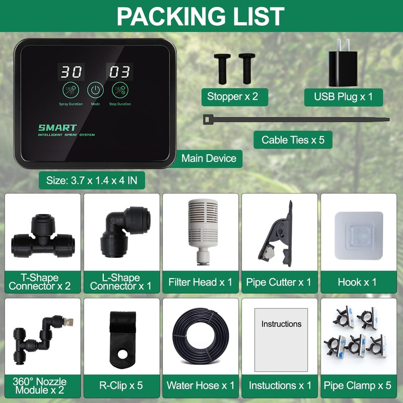 MECESOR Reptile Humidifiers Smart Misting System for Herps Terrariums, Reptile