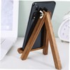 Operitacx 1pc Wooden Phone Stand Compact Tripod Display Holder for