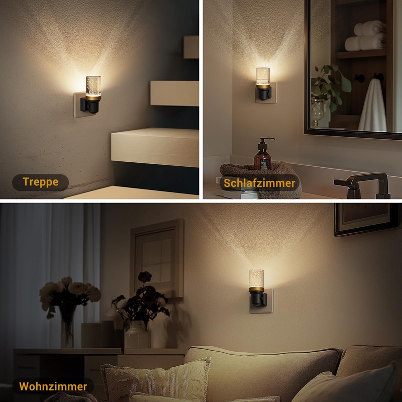 JandCase Night Light Socket with Twilight Sensor, 1 Piece Night