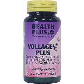 Health Plus Vollagen Plus : Vegan Collagen, Skin, Hair and Joint Supplement : 60 Vegan Capsules, in a Planet-Friendly 99% Recycled Pot