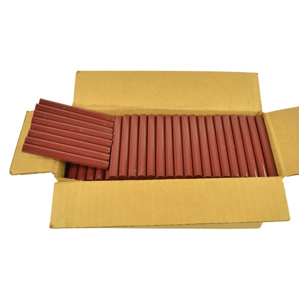 GlueSticksDirect Burgundy Faux Wax Glue Sticks 7/16" X 4" 5