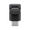 Goobay 55556 Adapter USB-C to USB-C angled 90 °, black