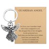 BNQL Guardian Angel Keychains 4 PCS Angel Charm Keychain Key