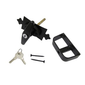 Decorative Shed Door T Handle Lock w/Back Plate Set 4-1/2" Stem