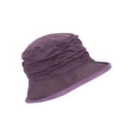 WALKER AND HAWKES - Womens Olive British Millerain Waxed Cotton Diana Country Hat - Plum - M/L (58cm/59cm)