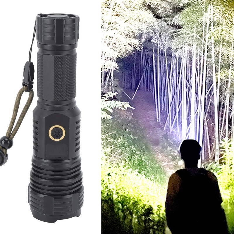 LED Flashlight Ultra Bright XHP70 LED Type C Rechargeable Handheld