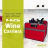 meori 9-Bottle Wine Carrier | Hibiscus Red Solid (B100341)