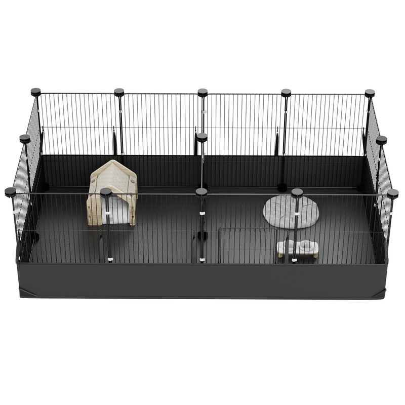 Tresbro Guinea Pig Cage with Waterproof PVC Bottom Liner &