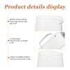Kichvoe Water Filter Pitcher Glass Water Kettle with Lid Ergonomic
