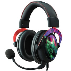 MightySkins Skin Compatible with Kingston HyperX Cloud II Gaming Headset - Neon Splatter | Protective, Durable, and Unique Vinyl Decal wrap Cover | Easy to Apply, Remove | Made in The USA