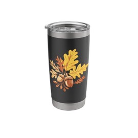 Autumn Oak Leaves Fall Nature Outdoor Decor Stainless Steel Insulated Tumbler