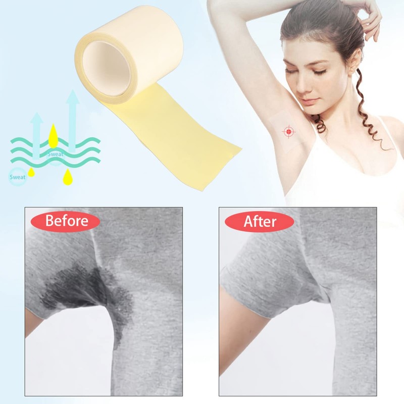 Anti Sweat Pad, Disposable Underarm Sweat Pads, Transparent Disposable Underarm