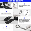 Sanuke Wire Rope Crimping Tool Kit, Professional Wire Rope Crimper