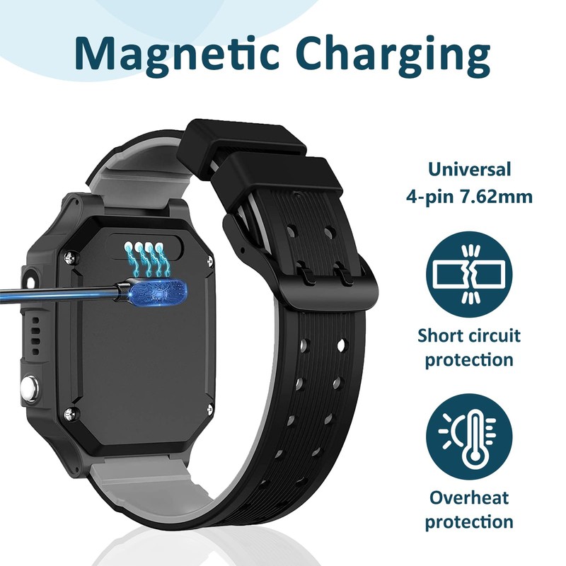 Universal Smartwatch Charging Cable, 7.62 mm 4-Pin Charging Cable for