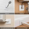 Square Shower Arm Flange Escutcheon Plate, Wall Split Pipe Cover