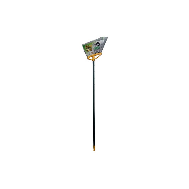Pine-Sol Deluxe Corner Angle Broom with Metal Handle | Heavy-Duty