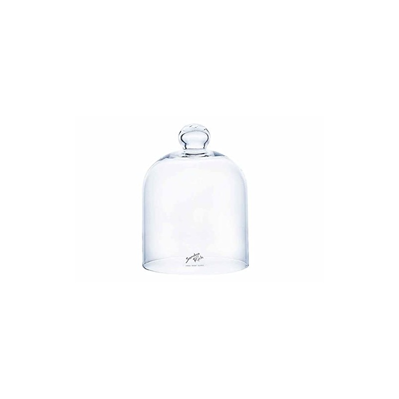Glass Cover Cheese Dome Glass Cover 1 Piece 18.5 cm