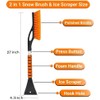 Snow Brush & Ice Scraper, 27 Inch, Ice Scrapers for