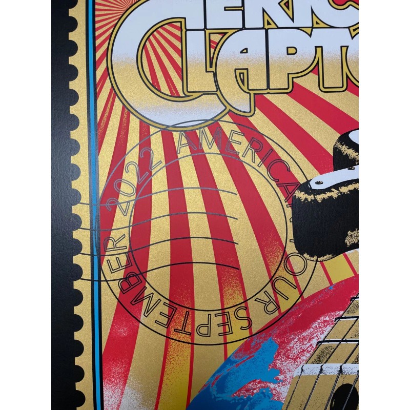 Eric Clapton North American Tour 2022 Poster Limited Edition by
