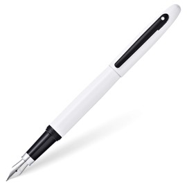 Sheaffer VFM Glossy White Lacquer w/Matte Black Powder Coated Appointments and Fine Nib Fountain Pen