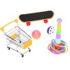 EVTSCAN Bird Training Toys, Parrot Intelligence Toy, Mini Shopping Cart