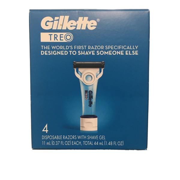 Gillette Treo Razor and Shave Gel 0.37 FL OZ Travel