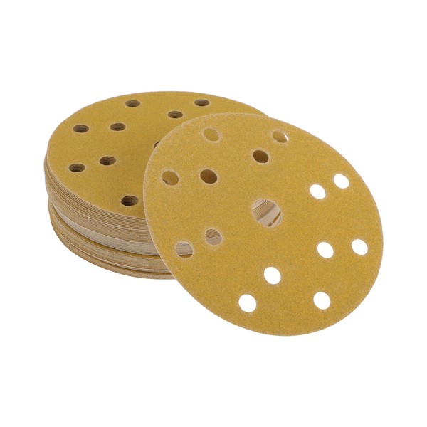 Partuto 50 Pcs 6" 15 Hole 150 Grit Universal Sanding