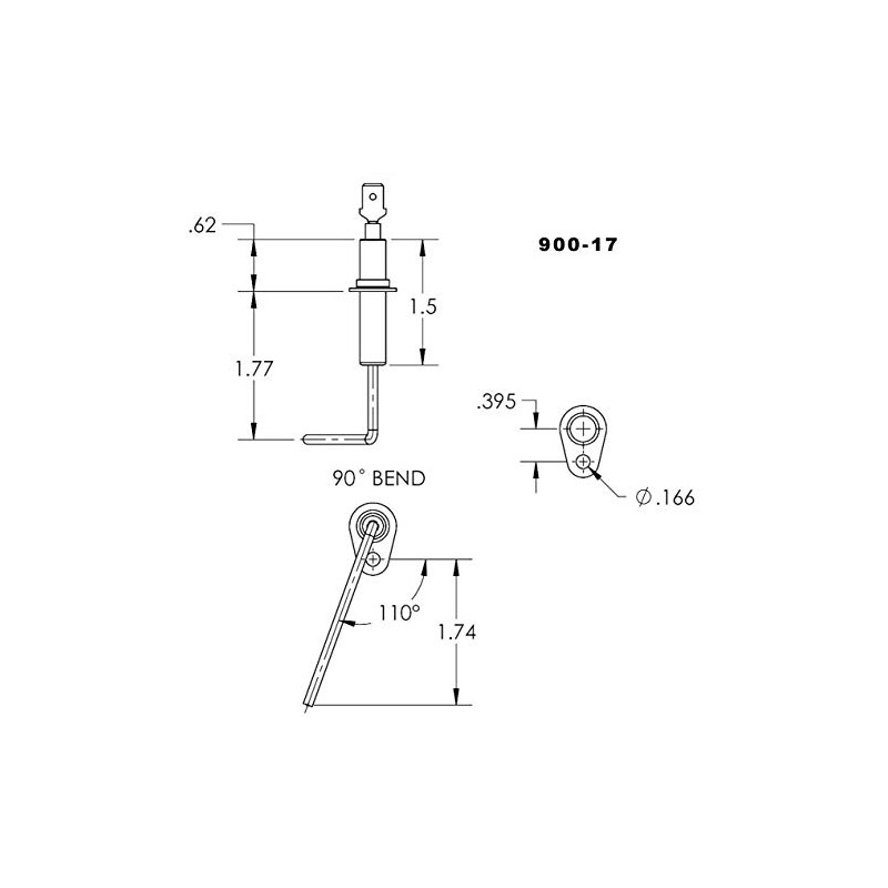 Duralight Furnace Flame Sensor Direct Replacement For York Coleman Evcon