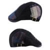 HIQIU Flat Cap Men's Flat Cap Barret Cap, Peaked Cap