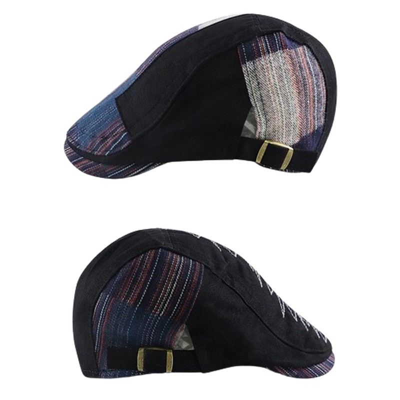 HIQIU Flat Cap Men's Flat Cap Barret Cap, Peaked Cap