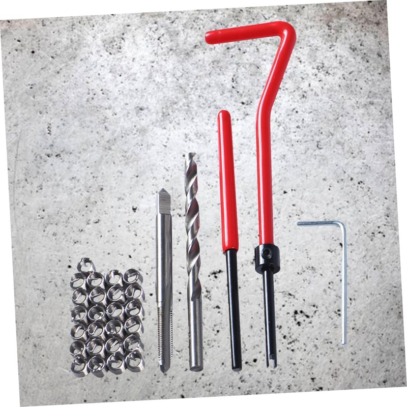 Mobestech 30pcs Thread Restorer Automotive Tool Kit Metric Thread Repair