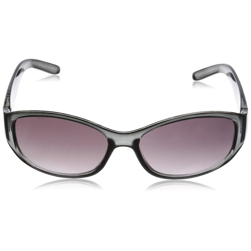 Fashion Glass 7773 Women's Sunglasses, smoke half (frame smoke)